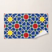 Marokkaanse Mozaïek Geometrisch Patroon ontwerp te Bad Handdoek (Handdoek)