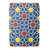 Marokkaanse Mozaïek Geometrisch Patroon ontwerp te Badmat (Voorkant Verticaal)