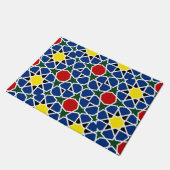 Marokkaanse Mozaïek Geometrisch Patroon ontwerp te Deurmat (Schuin)