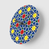 Marokkaanse Mozaïek Geometrisch Patroon ontwerp te Ronde Klok (Hoek)