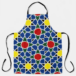 Marokkaanse Mozaïek Geometrisch Patroon ontwerp te Schort