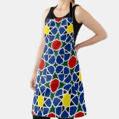 Marokkaanse Mozaïek Geometrisch Patroon ontwerp te Schort (Insitu)