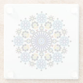 Marokkaanse mozaïek! Marokkaanse zellige Glazen Onderzetter (Achterkant)