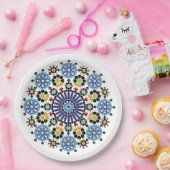 Marokkaanse mozaïek! Marokkaanse zellige Papieren Bordje (Feest)