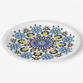 Marokkaanse mozaïek! Marokkaanse zellige Papieren Bordje (Gekanteld)