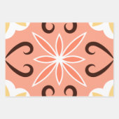 Marokkaanse Mozaïek Tegel Patronen Artwork Inpakpapier Vel (Voorkant 3)