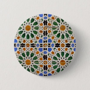Marokkaanse mozaïekButton Ronde Button 5,7 Cm