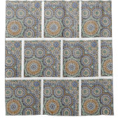 Marokkaanse mozaïeken - foto douchegordijn (Voorkant)