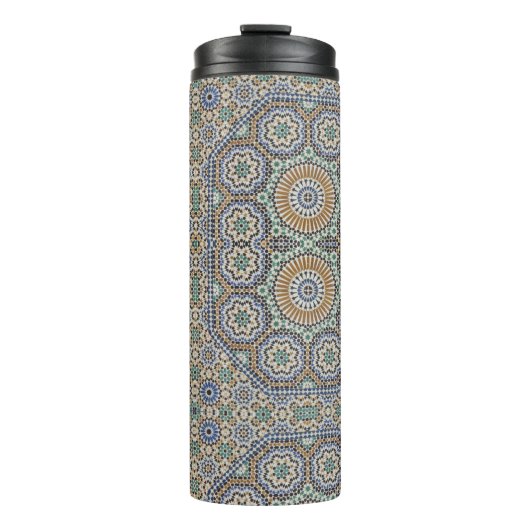 Marokkaanse mozaïeken - foto thermosbeker (Voorkant)