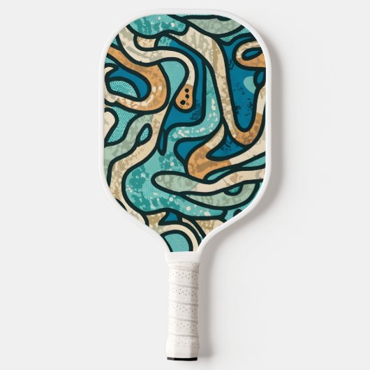 Marokkaanse mozaïeken pickleball paddle (Achterkant)