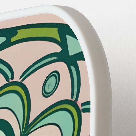 Marokkaanse mozaïeken pickleball paddle (Links Detail)