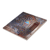 Marokkaanse mozaïekpatroon geometrische kunst tegeltje (Zijkant)