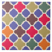 Marokkaanse mozaïekpatroon keramische Tegel Tegeltje (Voorkant)