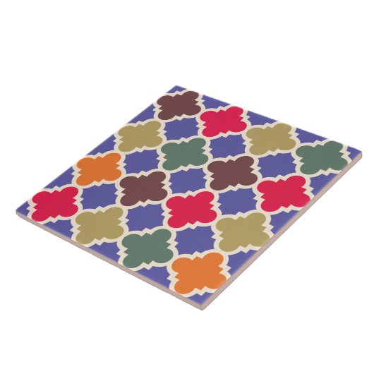 Marokkaanse mozaïekpatroon keramische Tegel Tegeltje (Zijkant)