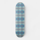 Marokkaanse mozaïekturquoise aquamarinenblauw persoonlijk skateboard (Voorkant)
