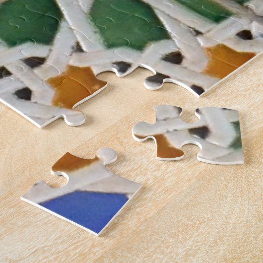 Marokkaanse mozaïekzaag Puzzle Legpuzzel (Zijkant)