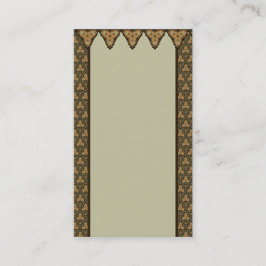 Marokkaanse Munt Groen en Tan Visitekaartje