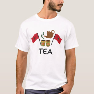 Marokkaanse Munt Thee T-Shirt, Marokkaanse Vlag &  T-shirt