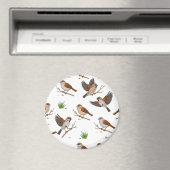 Marokkaanse mus vogels patroon magneet (Insitu (Vaatwasser))