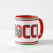 Marokkaanse nationale vlaggenstaatkoffie mok (Voorkant rechts)
