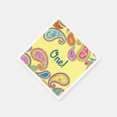 Marokkaanse Paisley Cute Boho Birthday Party Servet (Hoek)