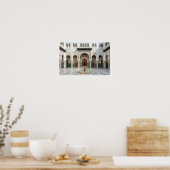 Marokkaanse paleishof met fontein poster (Keuken)
