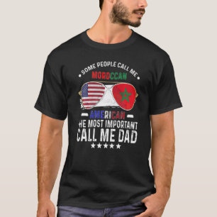 Marokkaanse Papa Marokko Vaderdag Papa Marokkaanse T-shirt