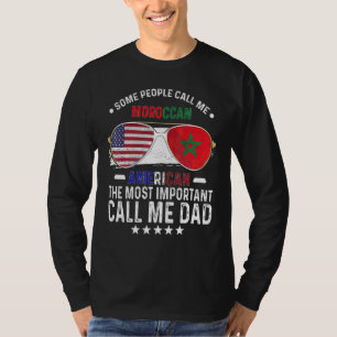 Marokkaanse Papa Marokko Vaderdag Papa Marokkaanse T-shirt