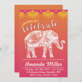 Marokkaanse partij - Indische inspiratie - India t Kaart (Voorkant / Achterkant)