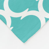 Marokkaanse patteroïde roodroos eig Blue Fleece Bl Deken (Hoek)