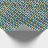 Marokkaanse pauw tinten cadeaupapier (Hoek)