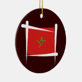 Marokkaanse penseelvlag keramisch ornament (Rechts)