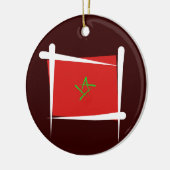 Marokkaanse penseelvlag keramisch ornament (Links)