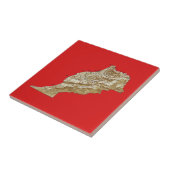 Marokkaanse plattegrond tegeltje (Zijkant)