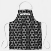 Marokkaanse Quatrefoil #7 Doe-het-zelf Kleuren Wit Schort (Voorkant)