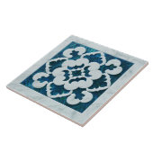 Marokkaanse Quatrefoil Abalone Shell en wit marmer Tegeltje (Zijkant)