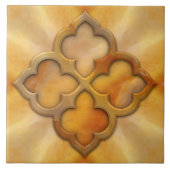 Marokkaanse Quatrefoil Carnelian Tegeltje (Voorkant)