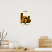Marokkaanse reisposter poster (Keuken)