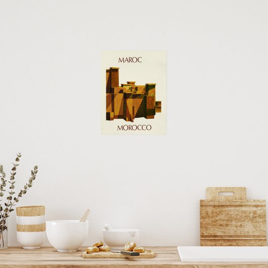 Marokkaanse reisposter poster (Keuken)