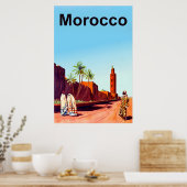 Marokkaanse reisposter poster (Keuken)
