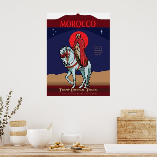 Marokkaanse reisposter poster (Keuken)