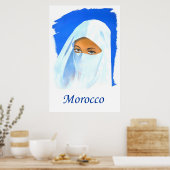 Marokkaanse reisposter poster (Keuken)