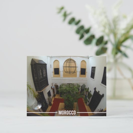 Marokkaanse Riad, Marrakesh Marokko Briefkaart (Staand voorkant)