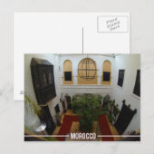 Marokkaanse Riad, Marrakesh Marokko Briefkaart (Voorkant / Achterkant)