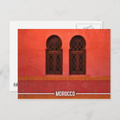 Marokkaanse Riad, Marrakesh Marokko Briefkaart (Voorkant / Achterkant)