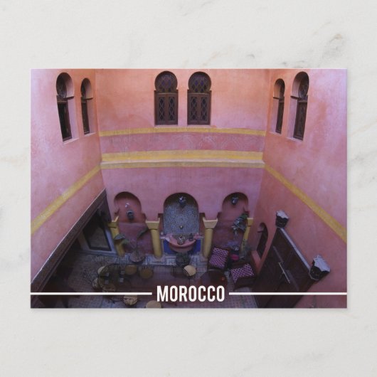 Marokkaanse Riad, Marrakesh Marokko Briefkaart (Voorkant)