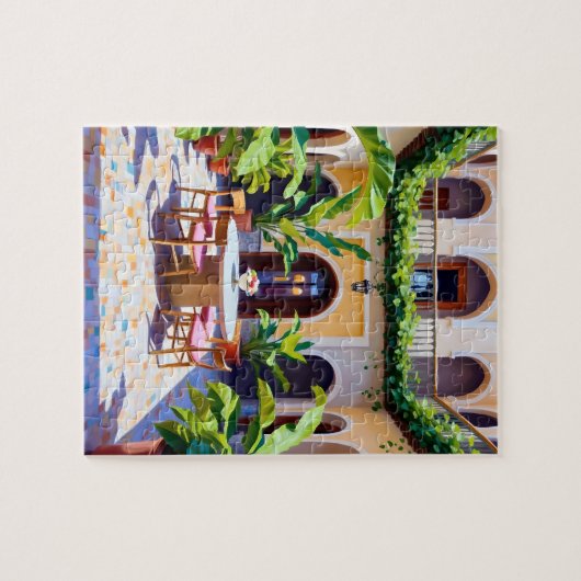 Marokkaanse Riad Puzzel (Horizontaal)