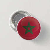 Marokkaanse ringicopvlag ronde button 3,2 cm (Voorkant /achterkant)