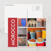 marokkaanse scènes briefkaart (Voorkant / Achterkant)