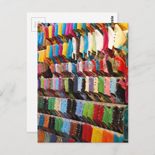 Marokkaanse schoenen briefkaart (Voorkant / Achterkant)